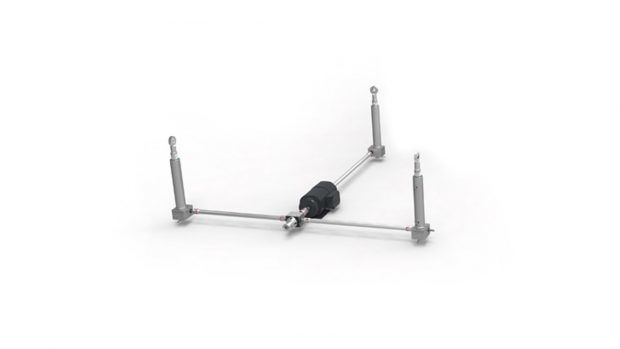 Three shaft screw jack system