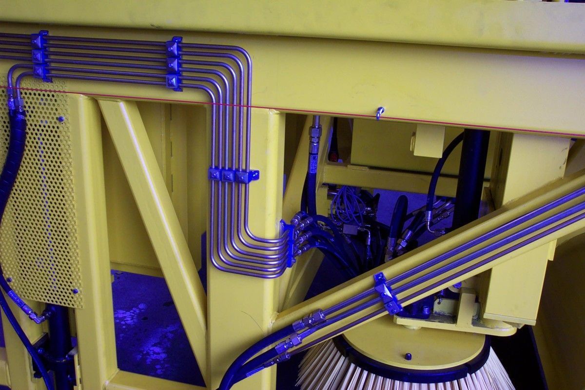 Sweeper in the concrete industry