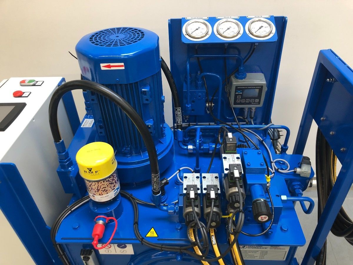 Automatische spoel en test unit