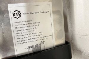 Type plaatje warmtewisselaar